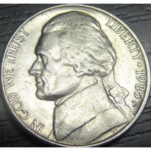 5 центів 1985 D США