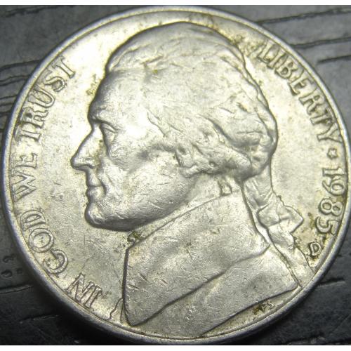 5 центів 1985 D США