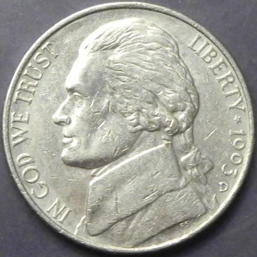 5 центів 1993 D США