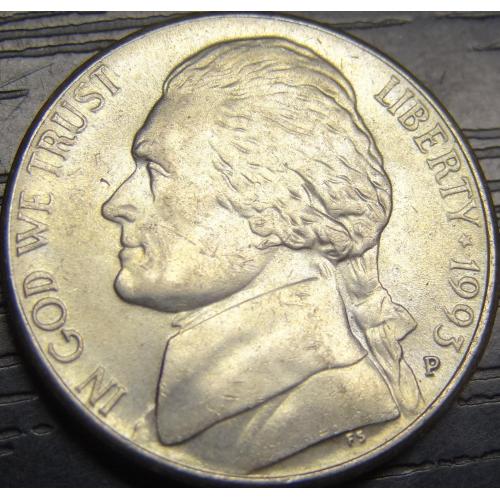 5 центів 1993 P США