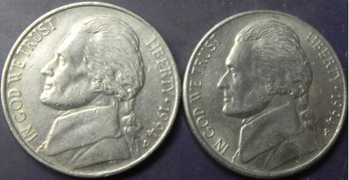 5 центів 1994 США (два різновиди)