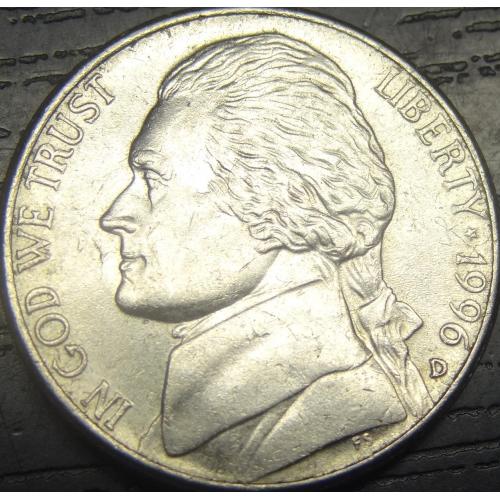 5 центів 1996 D США