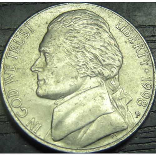 5 центів 1998 P США