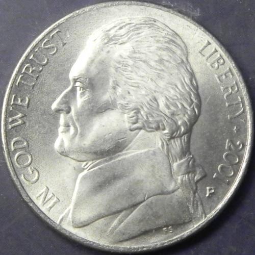 5 центів 2001 P США