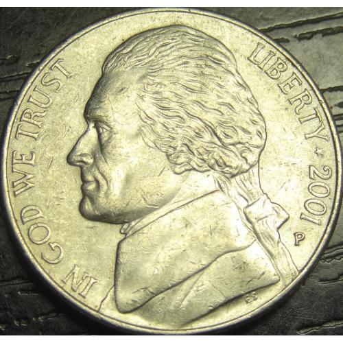 5 центів 2001 P США