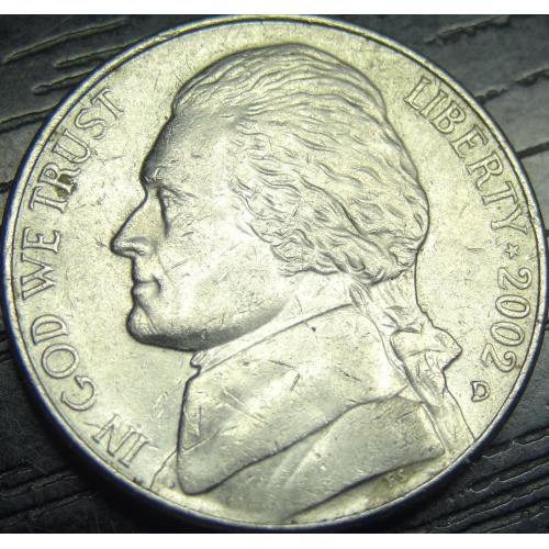 5 центів 2002 D США