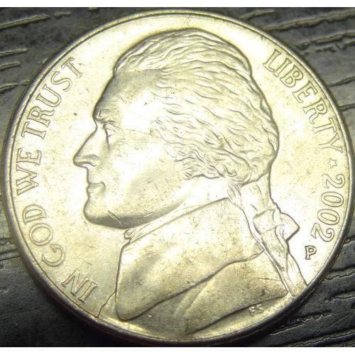 5 центів 2002 P США
