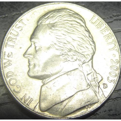 5 центів 2003 D США