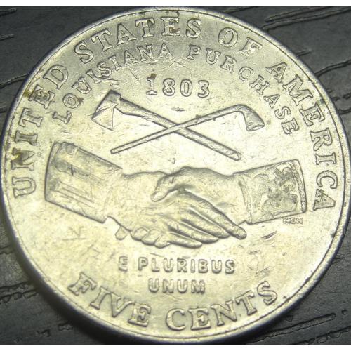 5 центів 2004 D США Придбання Луїзіани