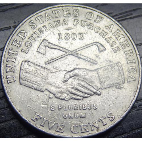 5 центів 2004 P США Придбання Луїзіани