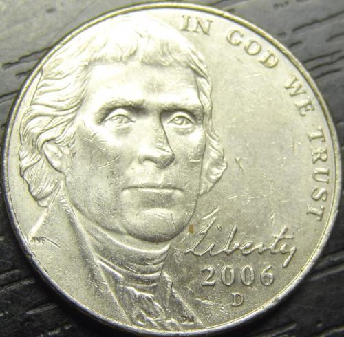 5 центів 2006 D США