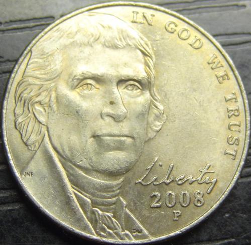 5 центів 2008 P США