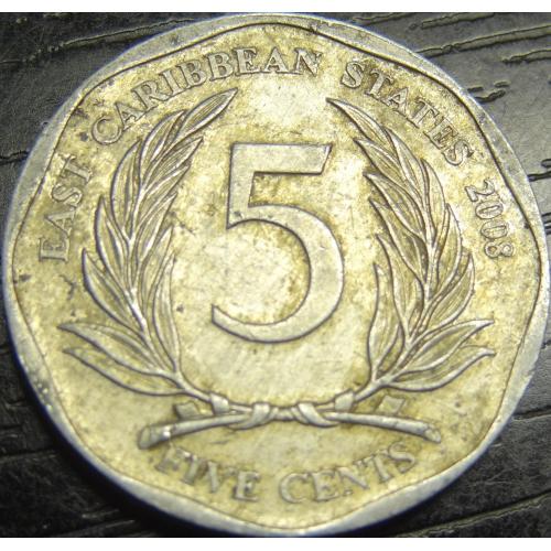 5 центів 2008 Східні Карибські території