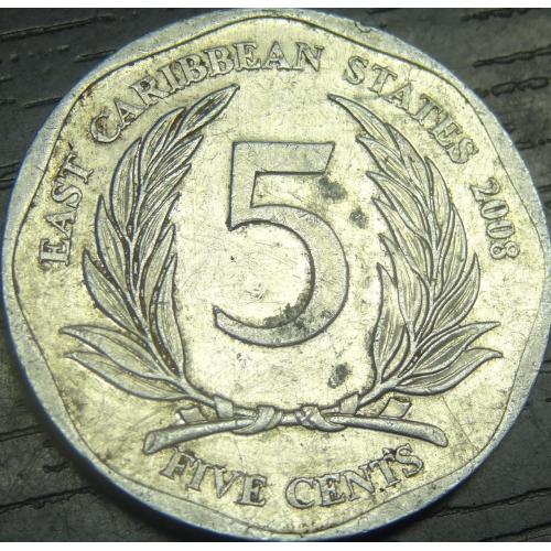 5 центів 2008 Східні Карибські штати