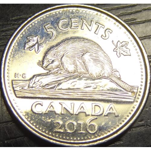 5 центів 2016 Канада
