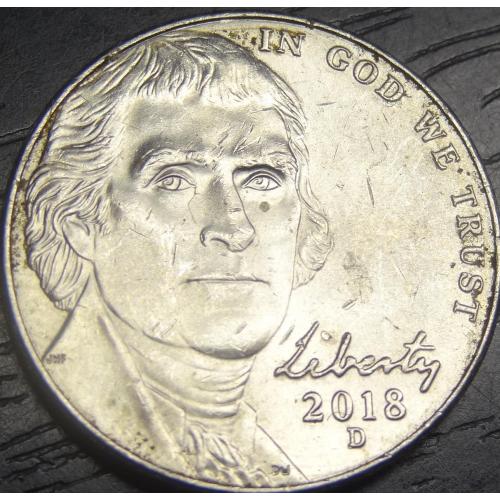 5 центів 2018 D США