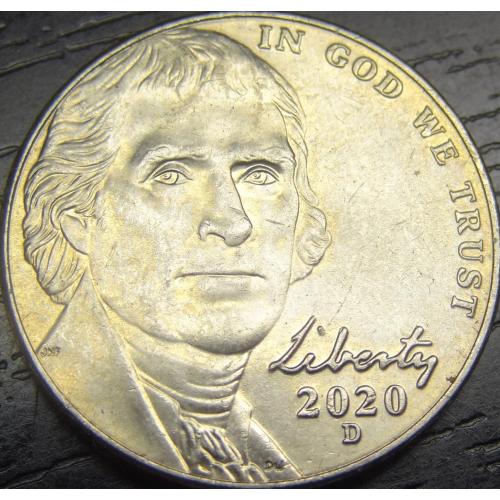 5 центів 2020 D США