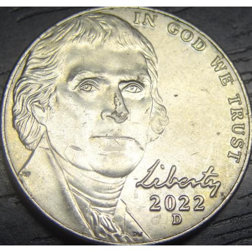 5 центів 2022 D США