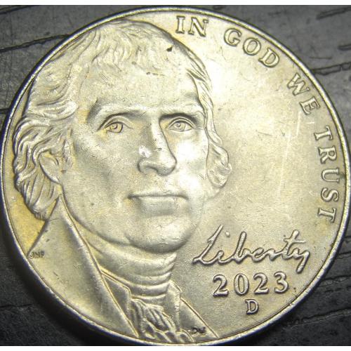 5 центів 2023 D США