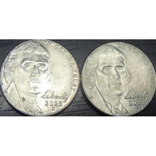 5 центів 2023 США (два різновиди)