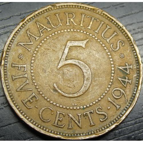 5 центів Маврикій 1944