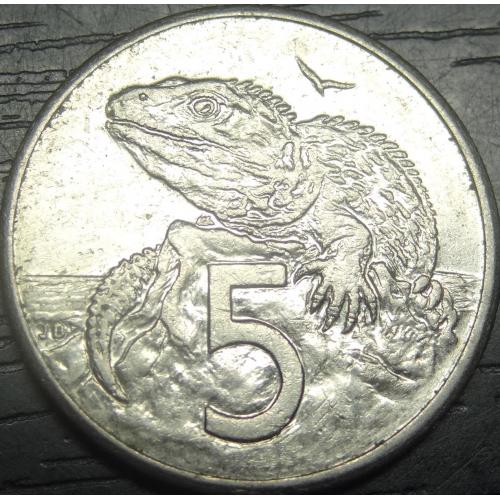 5 центів Нова Зеландія 1989