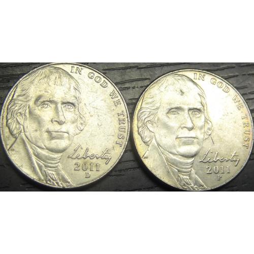 5 центів США 2011 (два різновиди)