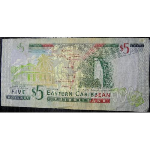 5 доларів 2008 Східно-Карибські острови