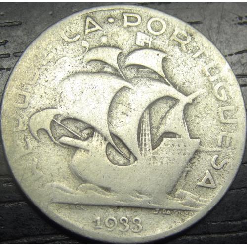 5 ескудо Португалія 1933 срібло