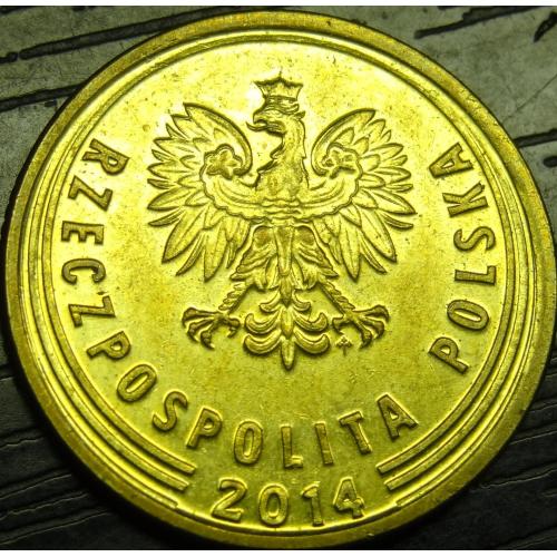 5 грошей 2014 Польща (новий тип)