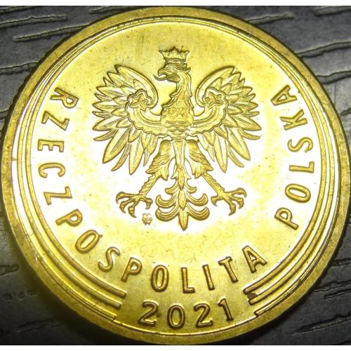 5 грошей 2021 Польща