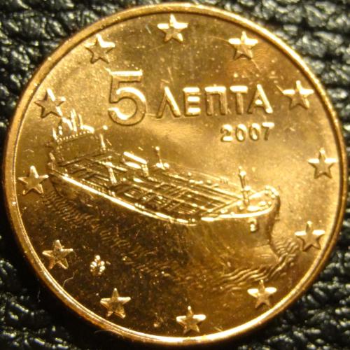 5 євроцентів 2007 Греція UNC