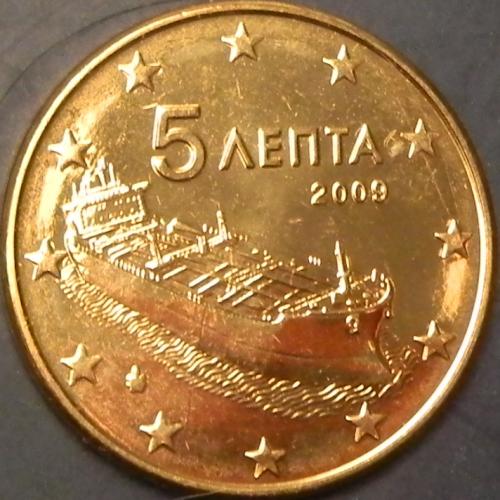 5 євроцентів 2009 Греція UNC