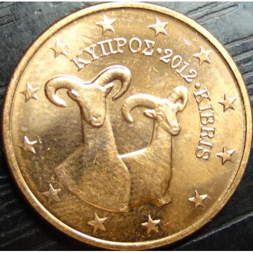 5 євроцентів 2012 Кіпр UNC рідкісна