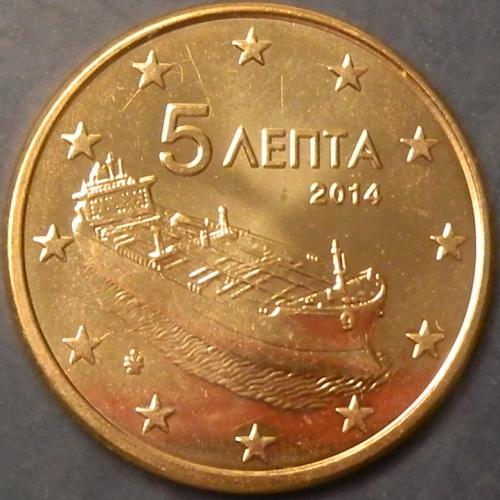 5 євроцентів 2014 Греція UNC