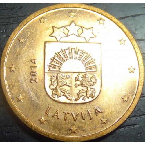 5 євроцентів 2014 Латвія UNC