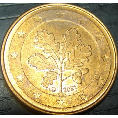 5 євроцентів 2021 D Німеччина