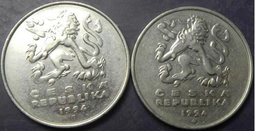 5 крон Чехія 1994 (два різновиди)