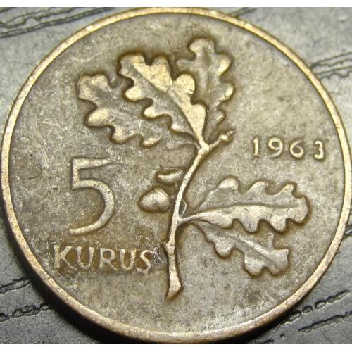 5 курушів Туреччина 1963