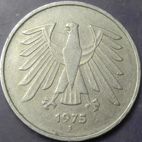 5 марок 1975 F ФРН