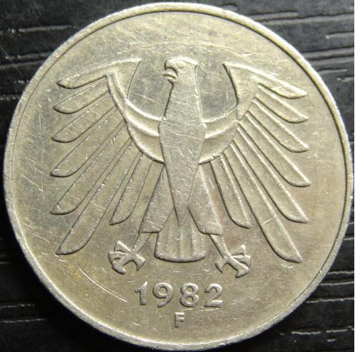 5 марок 1982 F ФРН