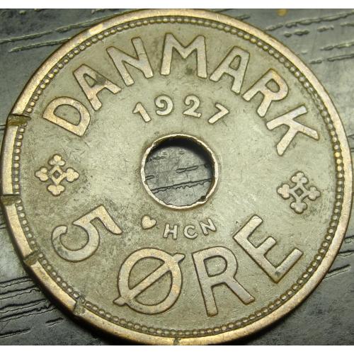 5 оре 1927 Данія (два різновиди)