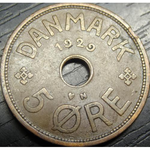 5 оре Данія 1929