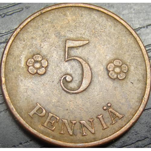 5 пенні Фінляндія 1928