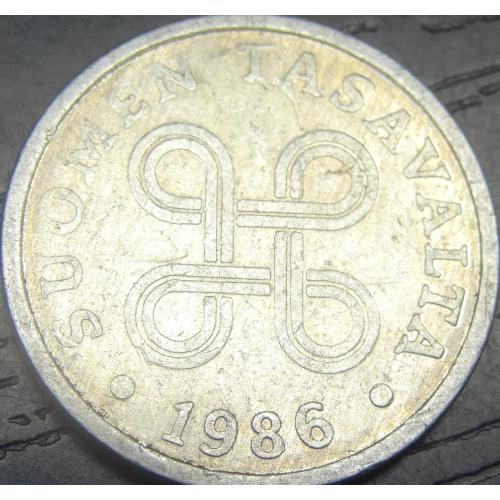 5 пенні Фінляндія 1986