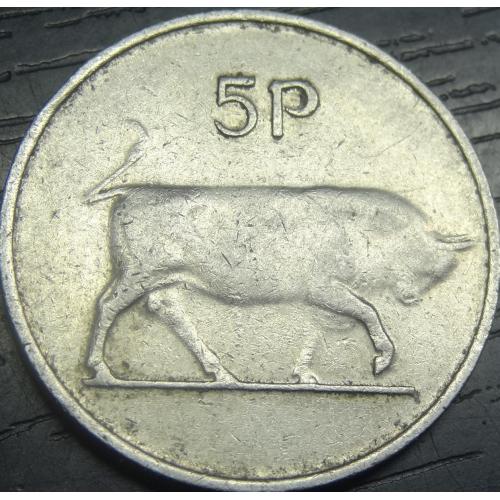 5 пенсів 1976 Ірландія велика
