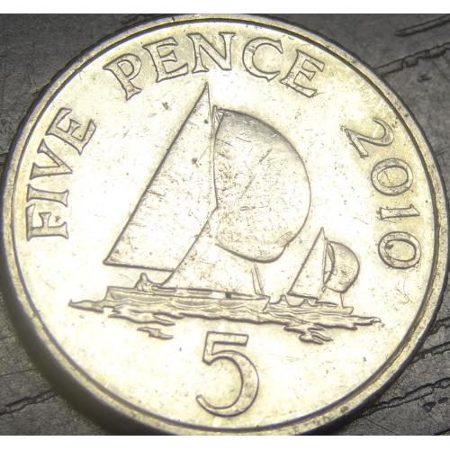5 пенсів 2010 Гернсі