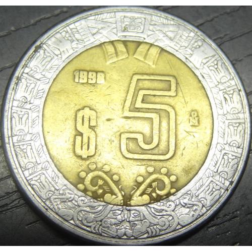 5 песо Мексика 1998