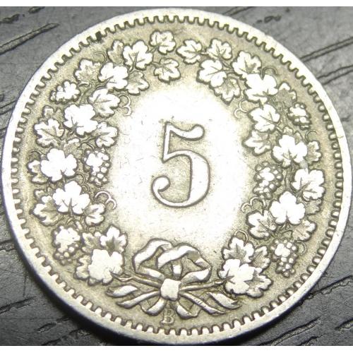5 рапенів 1885 Швейцарія