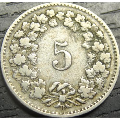 5 рапенів 1901 Швейцарія